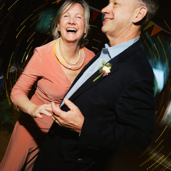 Olympic National Park Wedding | Sara and Robert's Summer Camp Wedding Weekend at NatureBridge 47 Parents dancing together during joyful wedding reception